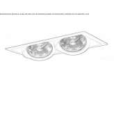 Recessed LED spotlight made of powder-coated aluminum Luebz