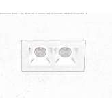 Recessed multi-metal LED spotlight Holeby