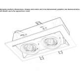 Recessed metal reflector Maraca