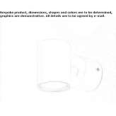 Round LED spotlight for wall mounting Berstadt