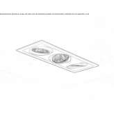 Recessed LED spotlight made of powder-coated aluminum Luebz
