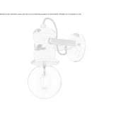 Adjustable ceramic reflector for wall mounting Kildeer