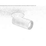 Adjustable, semi-recessed LED spotlight in powder-coated aluminum Caracoli