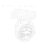 Aluminiowy reflektor sufitowy LED z możliwością regulacji Alsgarde