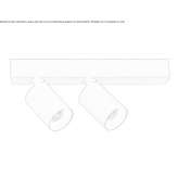 Multi-spot ceiling spotlight made of die-cast aluminum Arvigo