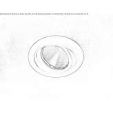 Round recessed LED spotlight made of powder-coated aluminum Wohnbach