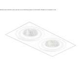 Recessed steel spotlight with dimmer Morley