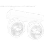 Aluminum LED ceiling spotlight with dimmer Alsgarde