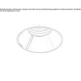 Round, recessed aluminum reflector Caraman