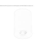 Round, aluminum ceiling spotlight with dimmer Chieming