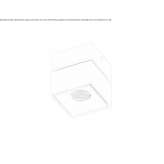 Regulowany kwadratowy reflektor aluminiowy LED Gnas