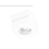 Regulowany kwadratowy reflektor aluminiowy LED Fouras