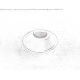 Round recessed LED spotlight made of powder-coated aluminum Pappados