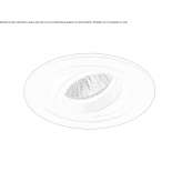 Recessed, adjustable, round aluminum reflector Lollar