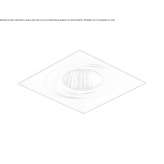 Recessed adjustable square reflector in steel Morley