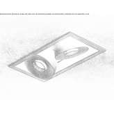 Recessed LED spotlight made of powder-coated aluminum Utira