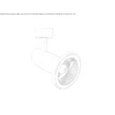 Adjustable aluminum ceiling spotlight Reedham