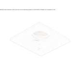 Recessed square aluminum reflector Domburg