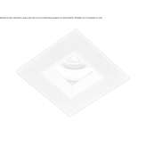Recessed square aluminum reflector Godella
