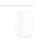 Round ceiling spotlight in die-cast aluminum Goruia