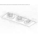 Recessed LED spotlight made of powder-coated aluminum Wyszki