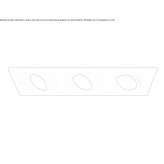 Recessed aluminum reflector, powder coated Piatra