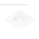 Recessed square reflector in die-cast aluminum Razanj