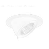 Adjustable round aluminum reflector Widdern