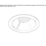 Round, recessed aluminum reflector Caraman
