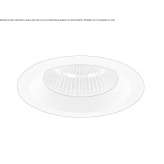 Round, recessed aluminum reflector Rivarone