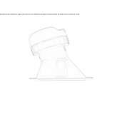 Recessed square LED spotlight in polycarbonate Ohaba