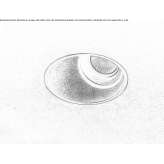 Recessed LED spotlight made of powder-coated aluminum Gunib
