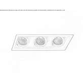 Recessed LED spotlight made of powder-coated aluminum Luebz