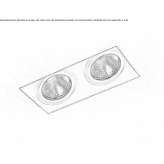 Recessed LED spotlight made of powder-coated aluminum Wyszki
