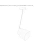 Adjustable brass ceiling spotlight Galena