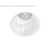 Recessed round plaster spotlight for suspended ceilings Dalias