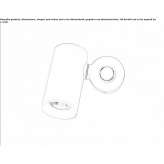 Adjustable LED wall spotlight in extruded aluminum Urla