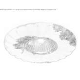 Round, ceramic recessed reflector Kabala