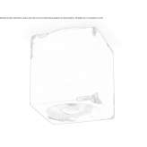 Kwadratowy ceramiczny reflektor sufitowy Kabala
