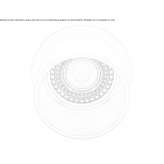 Round, recessed aluminum reflector Carfin