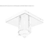 Round metal LED ceiling spotlight Barolo