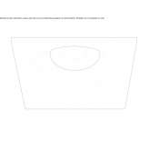 Recessed square aluminum reflector Tholen