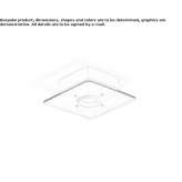 Square ash ceiling spotlight Menfi