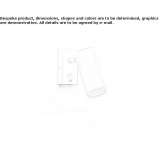 Aluminum LED spotlight for wall mounting with dimmer Urla