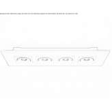 Adjustable rectangular aluminum LED reflector Xadani