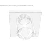 Round metal LED ceiling spotlight Barolo