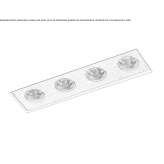 Reflektor gipsowy LED do sufitów podwieszanych Gigean