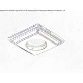 Brass spotlight recessed into the ceiling Rive