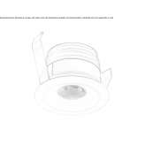 Round LED spotlight for suspended ceilings Dewsbury