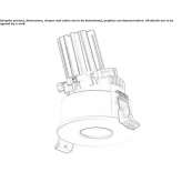 Recessed round aluminum LED spotlight Skalite